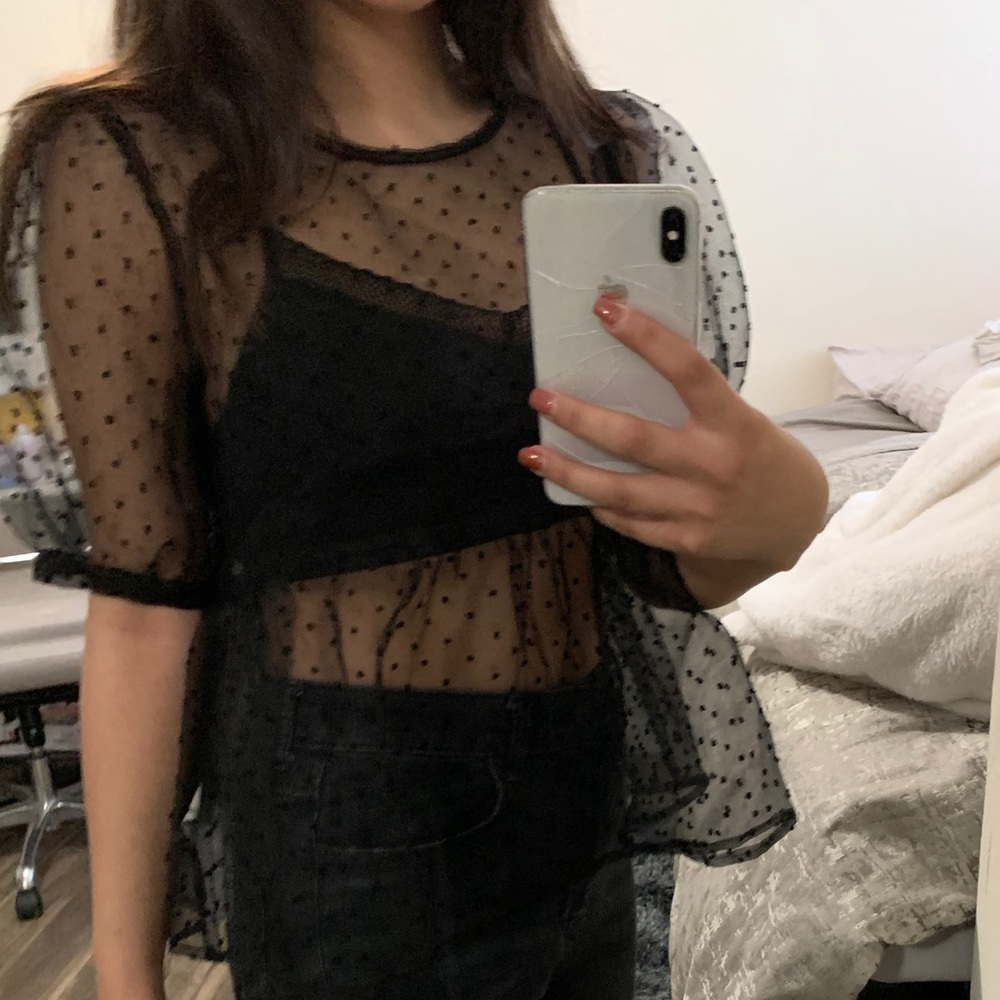 see through blouse